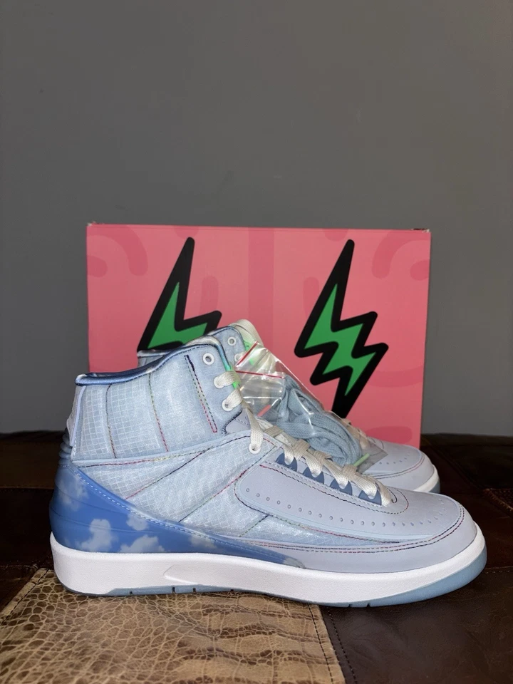 Size 7 - Jordan 2 Retro x J. Balvin Blue 2022 - Image 2 of 4