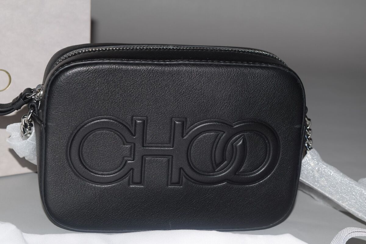 NWT Authentic JIMMY CHOO Balti Black Leather Bag Embossed NWT Authentic JIMMY CHOO Balti Black Leather Bag Embossed