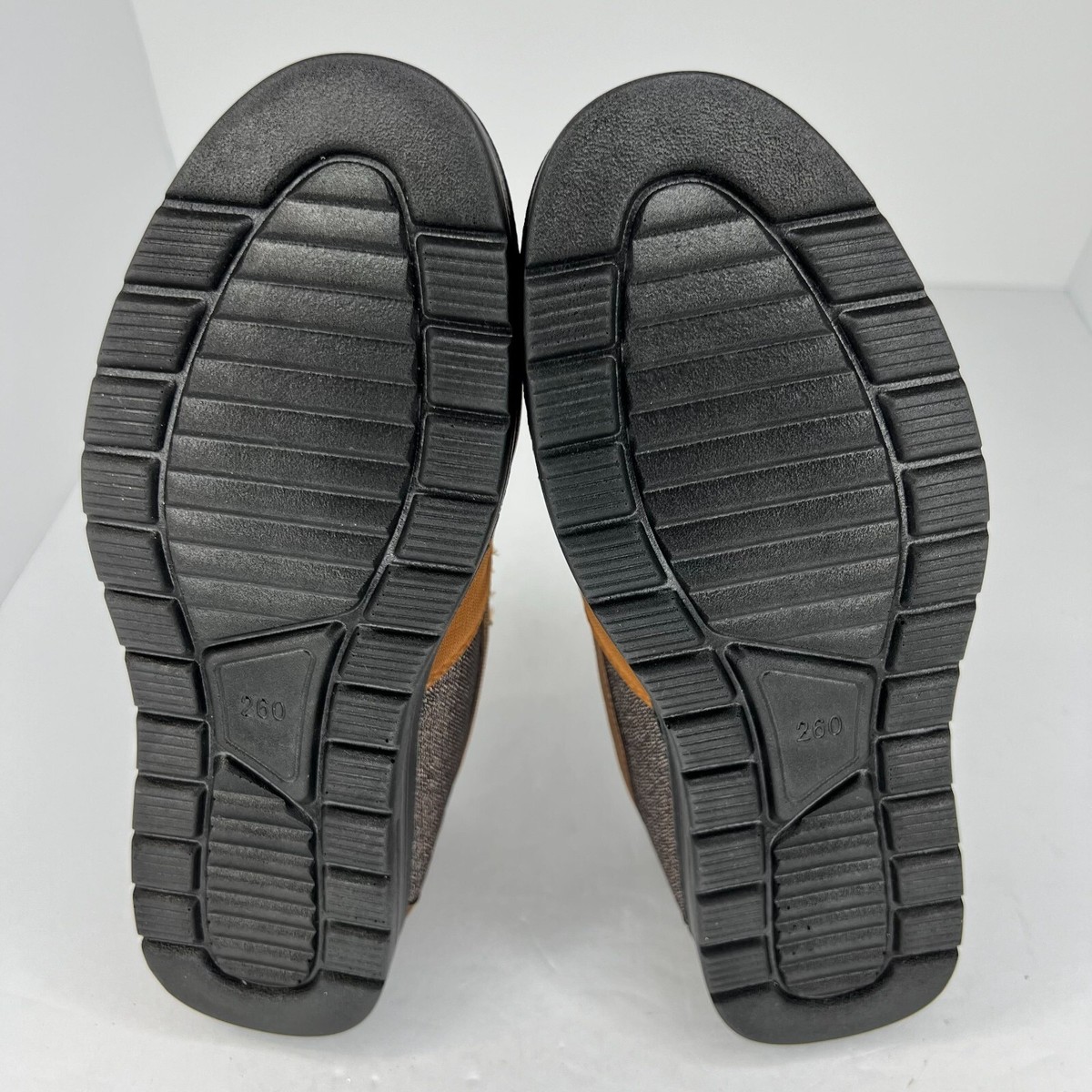 Mens Brown and Gray Breathable Casual Soft Soled Slip On  display picture 2