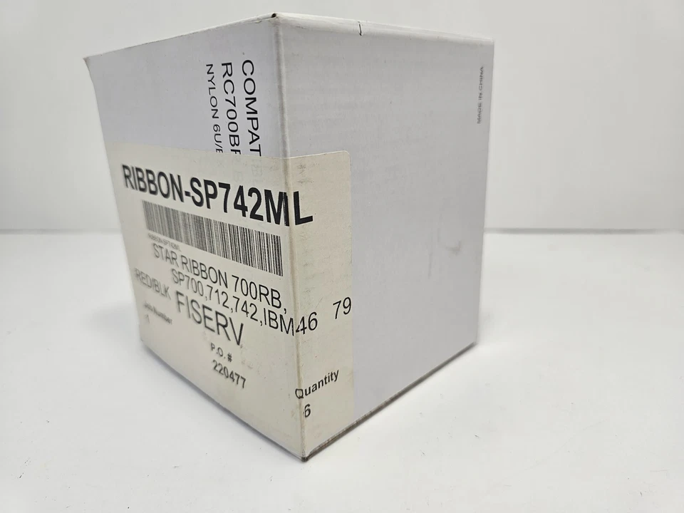 STAR MICRONICS Kitchen Impact Printer Black & Red Ribbons SP700RB Qty 6 NIB - Image 4 of 4
