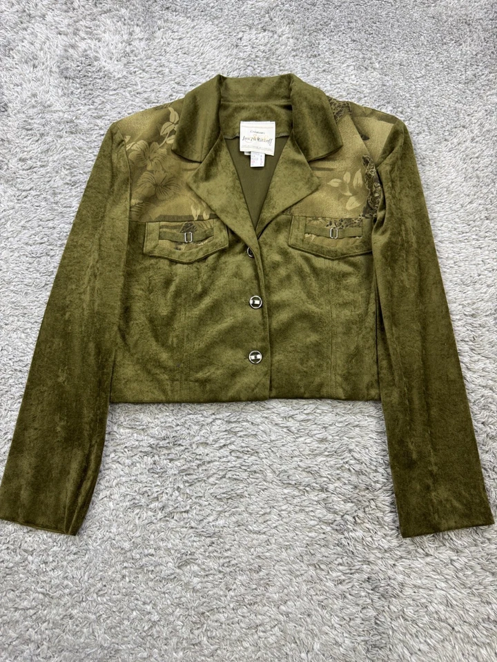 Joseph Ribkoff Traje Mujer 6 Verde Oliva Chaqueta Chaleco Maxi Falda Conjunto de 3 piezas De Colección Años 90 Foto 4 de 4