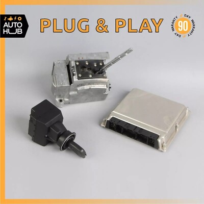 Mercedes R230 SL500 ECU Engine Computer EIS Ignition Switch Key Shifter Set OEM