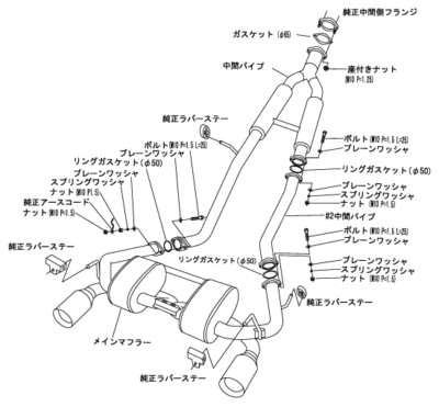 S*O様 Z33 HKS SSM HKS Super Sound Master Stainless Exhaust System