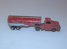 TOOTSIETOY 1950-60's STYLE SEMI CAB TRUCK GASOLINE TANKER TRAILER.