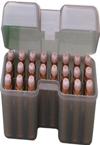 MTM 22-Round Flip-Top Rifle Ammo Box – Fits 270 WSM to 300 WSM, 45-70