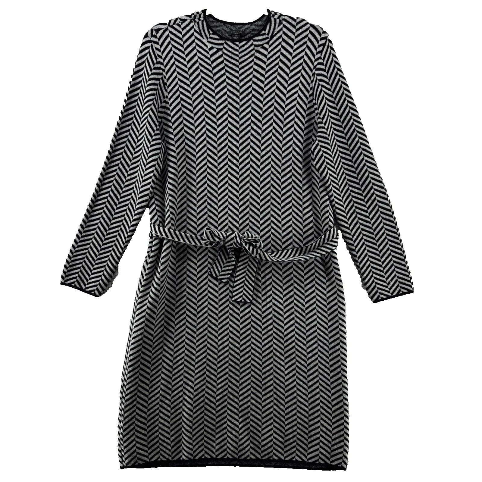 Herringbone Casual Sweater Dresses