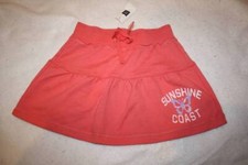 NWT Gap Kids Girl's Soft Knit Coral Pink Fun Skirt S 6 7 Yrs.