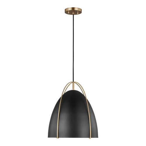 Norman Pendant Light in Satin Brass
