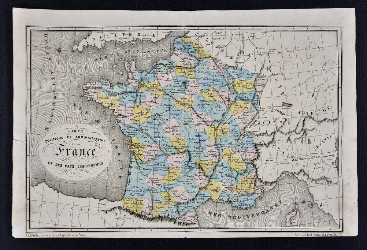 Political Map Of France Hd