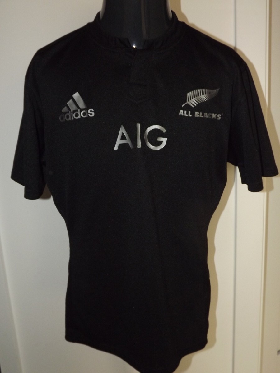2016 New Zealand All Black Rugby Union Adidas (L) Shirt Jersey