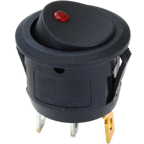 3 POLIGER Kipp Wechsel Schalter 12 24 V Volt Auto Schwarz Ein Aus ON-OFF-ON - Foto 14