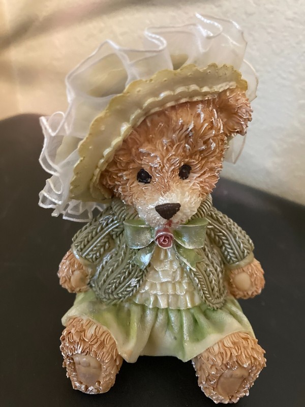 Bear with Laced Hat Figurine