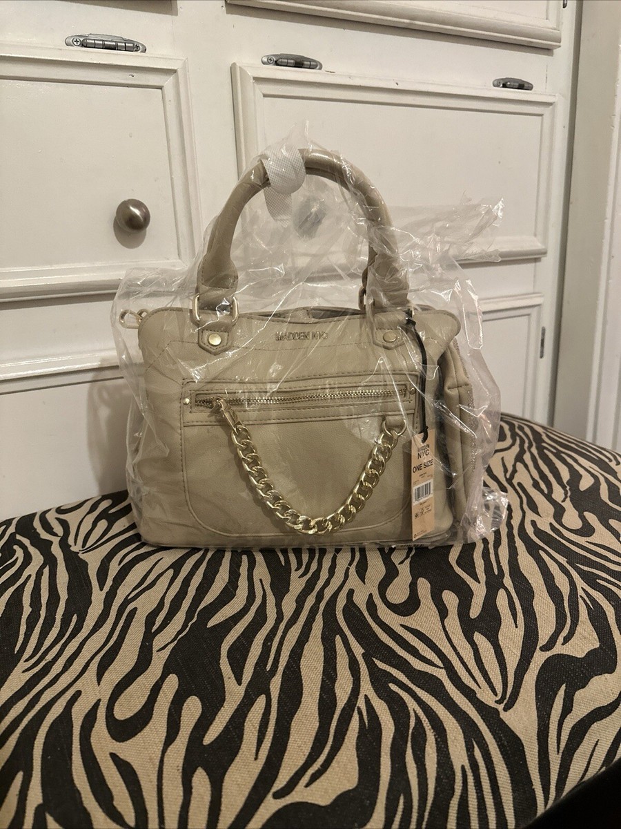 Madden NYC Women's Chain Tote Bag with Embellished Pouch Madden NYC Women's Chain Tote Bag with Embellished Pouch