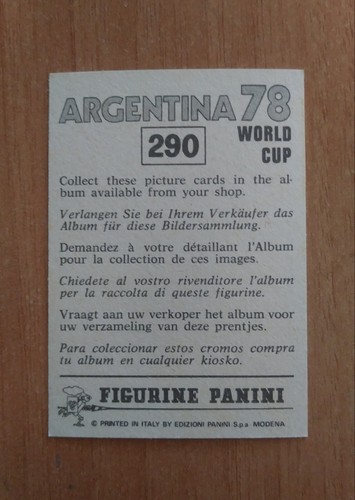 FIGURINE CALCIATORI PANINI ARGENTINA 78 (N. 205-400) SCEGLI DAL MENU A TENDINA - 第 81/201 張圖片