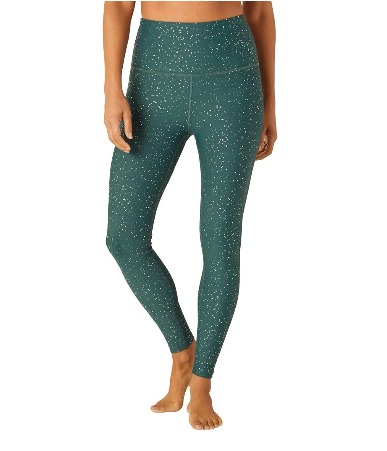 beyond-yoga alloy sparkle high waisted 7/8 leggings