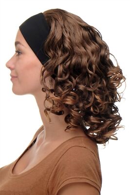 Damenperücke Perücke Stirnband voluminös Locken Braun-Blond-Mix BRO-704-6T27