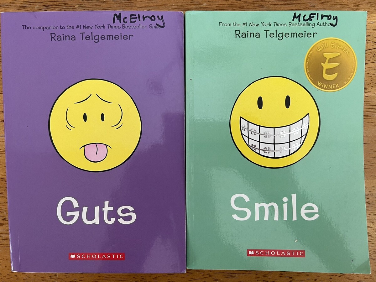 Smile & Guts : a Graphic Novel by Raina Telgemeier (2020, Trade