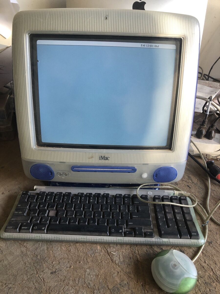 VINTAGE APPLE IMAC 400MZ M5521 ALL IN ONE DESKTOP COMPUTER VINTAGE APPLE IMAC 400MZ M5521 ALL IN ONE DESKTOP COMPUTER