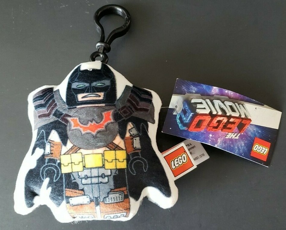 Manhattan Toy LEGO Plush Angry Batman Key Chain/Clip Brand New