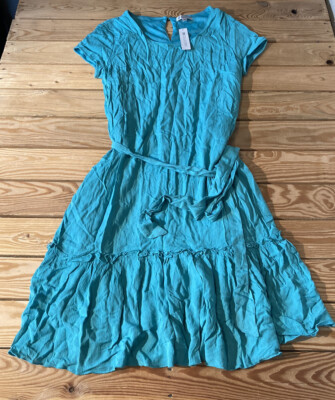 DE collection NWT $44.99 Women's delicate petal dress Size M ocean green H2 | eBay DE collection NWT $44.99 Women's delicate petal dress Size M ocean green H2 | eBay