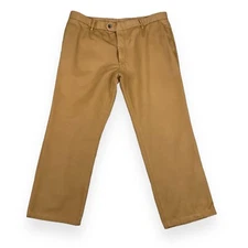 Scott Barber Pants Men Size 40 (ACT 38x27) Supima Cotton Twill Classic Tan Brown