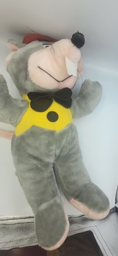 Large 1988 Showbiz Pizza Chuck E Cheese 25" Plush Vtg Toy Rat Chuckie Mascot Old - Picture 9 of 23
