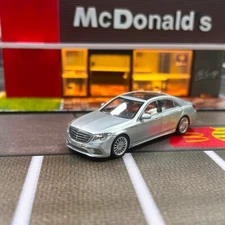 Fine Works 1/64 Mercedes Benz S65 AMG W222 Diecast Toy Car Model Gift Collection