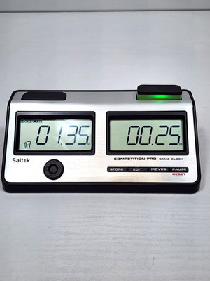 Saitek Mephisto Competition Pro Game Clock Chess Timer - Tested, Works, Clean