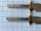 Knife Blanks (2) 12" Bowie Rat Tail Tang Solid Brass Guard Free Ship In USA — photo 4