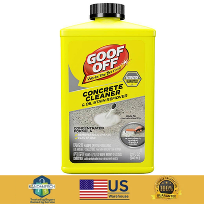 #ad Goof Off 32 Oz. Concrete Cleaner and Oil Stain Remover New $15.97