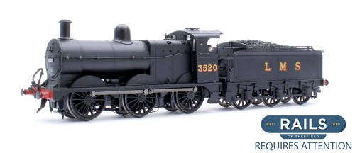BACHMANN "OO" SPUR 31-627B LMS SCHWARZ 0-6-0 KLASSE 3F 3520 DAMPFLOKOMOTIVE | Condition: Used