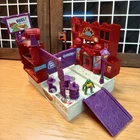 Vintage TMNT Ninja Turtles MINI MUTANTS CITY WARS PLAYSET Micro Figure Toy 1995