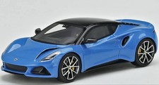 TSM Model 1/43 Lotus Emira Seneca Blue Mini Car Black Roof
