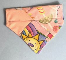 Over Collar SlideOn Pet Dog Cat Bandana Scarf SPRING SUNSHINE SMALL
