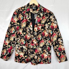 NWT Allegra K Floral Blazer Size XL Holiday Party Jacket Dressy Statement