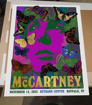NEW! Paul McCartney Got Back 2025 in Buffalo NY November 14 2025 Poster