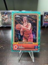 2024 Topps Chrome McDonald's All American Allie Ziebell #24 Aqua Wave 184/199