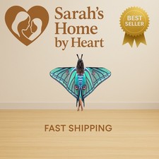 2 Pcs Halloween Moth Wings Costume Butterfly Shawl Moth Wing Cape Costume Acc...