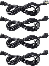 4PCS 59 Inch 4 Pin RGB LED Light Extension Cable Wire Cord Set, Neon Accent Atmo