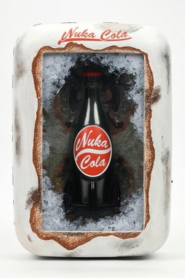 Fallout Nuka Cola Bottle Weathered Vending Machine LED Shadow Box