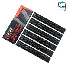 Adhesive Stick On Wheel Weights 1/4oz Black Low Profile 48pcs Cars Trucks 