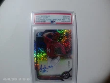Andry Lara 2022 Bowman Chrome speckle Refractor Auto Rookie #0172/299 PSA 10