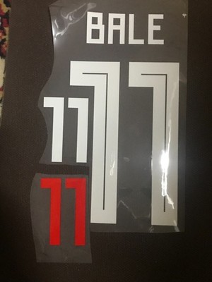 Wales Gareth Bale Player Size Nameset Name Number ID Print
