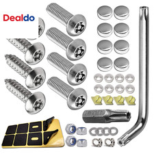 Anti Theft License Plate Screws- Stainless Steel Bolts Fasteners Kits for Car Ta