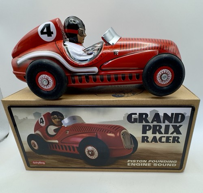 #ad #ad Schylling Grand Prix Racer Piston Pounding Noise Friction Engine in Box W COA $18.75