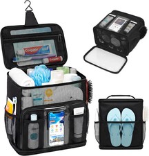 Shower Caddy Portable for College Dorm, Hanging Travel Toiletry Bag with Phone P