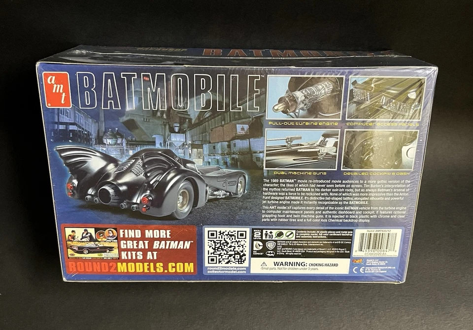 AMT935/12 1989 Batmobile With Backdrop 1/25 Scale Model Kit MISB Last One! - Image 2 of 4
