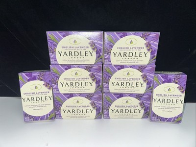PACK OF 8--Yardley London ENGLISH LAVENDER Moisturizing Bath Soap 4.25oz Each