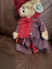 Bearington Queen Fedora Plush Bear Bearington Collection 2003 Coat Hat Booklet