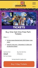 ++++LEGOLAND CALIFORNIA RESORT BOGO TICKET DISCOUNT TOOL++++